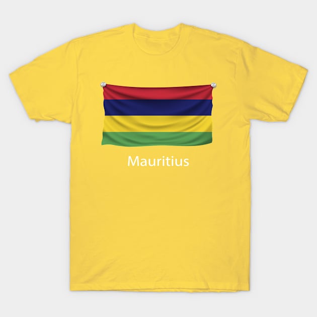 Mauritius Flag T-Shirt by fistfulofwisdom